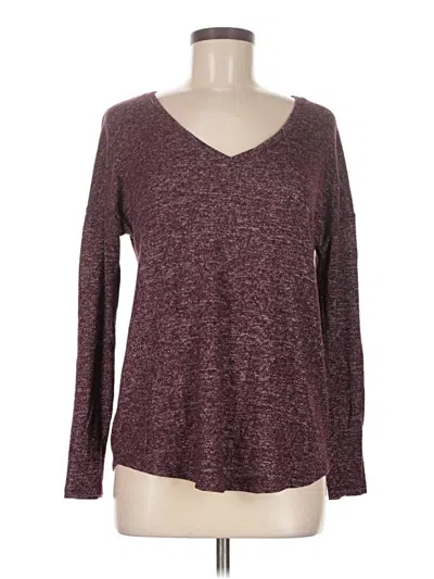 Pre-owned A New Day Long Sleeve T-shirt In Burgundy