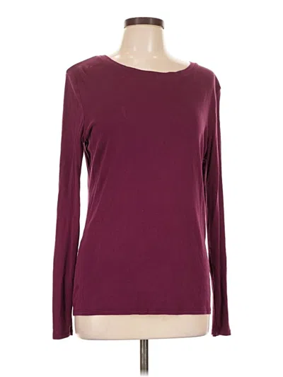 Pre-owned A New Day Long Sleeve T-shirt In Burgundy