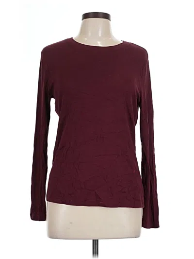 Pre-owned A New Day Long Sleeve T-shirt In Burgundy