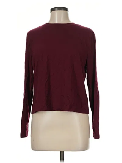 Pre-owned A New Day Long Sleeve T-shirt In Burgundy