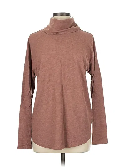 Pre-owned A New Day Long Sleeve Turtleneck In Brown