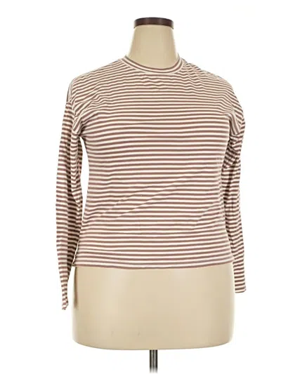 Pre-owned A New Day Long Sleeve Turtleneck In Brown