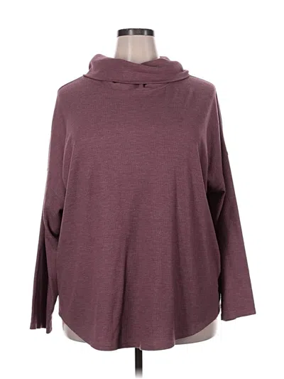 Pre-owned A New Day Long Sleeve Turtleneck In Burgundy