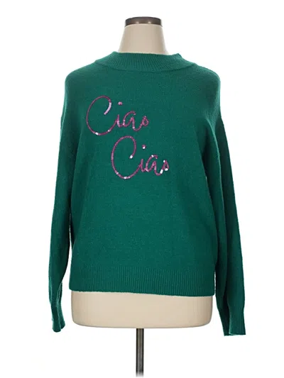 Pre-owned A New Day Pullover Sweater In Green