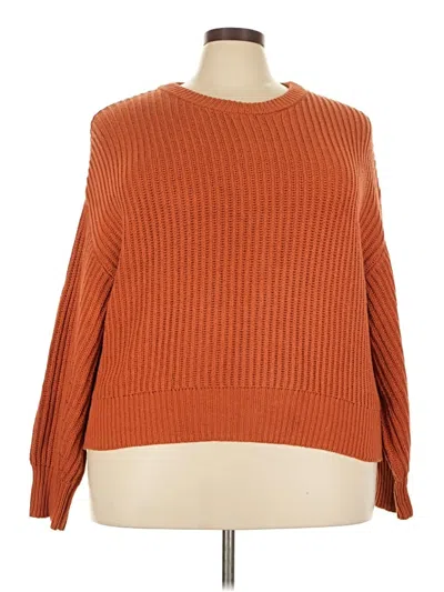 Pre-owned A New Day Pullover Sweater In Orange