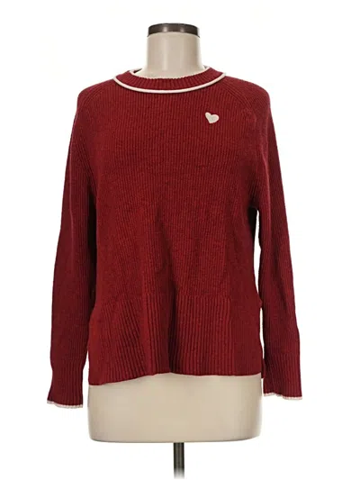 Pre-owned A New Day Pullover Sweater In Red