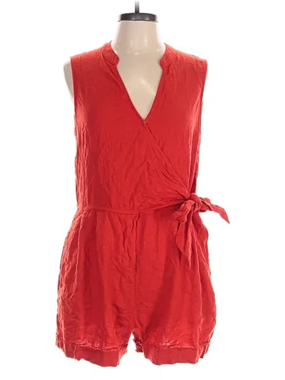Pre-owned A New Day Romper In Orange