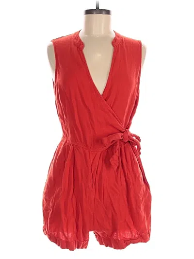 Pre-owned A New Day Romper In Red