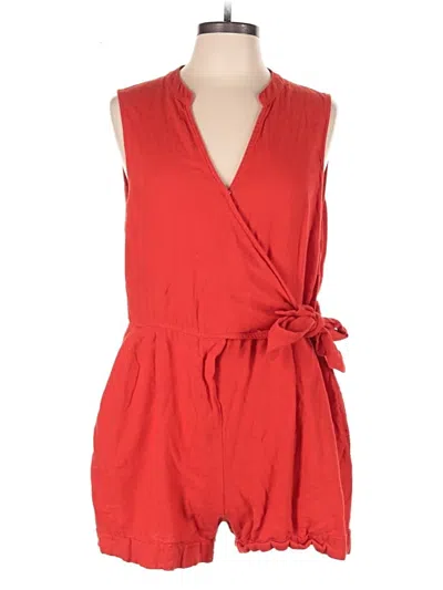 Pre-owned A New Day Romper In Red