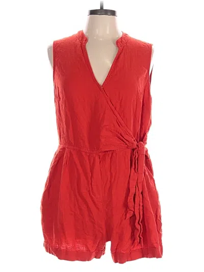 Pre-owned A New Day Romper In Red