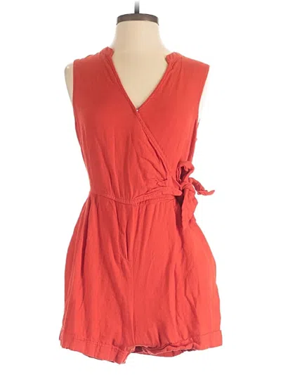 Pre-owned A New Day Romper In Red