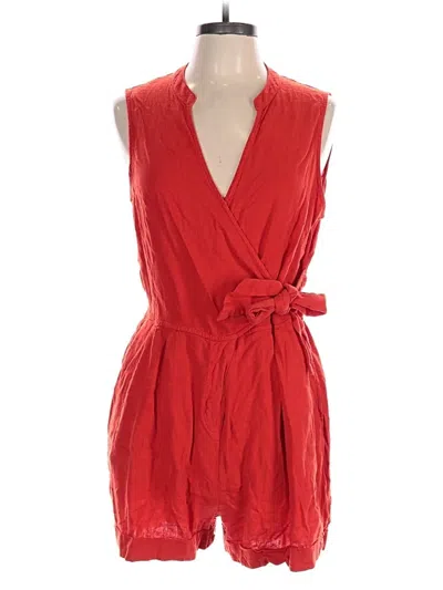 Pre-owned A New Day Romper In Red