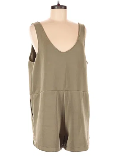 Pre-owned A New Day Romper In Tan