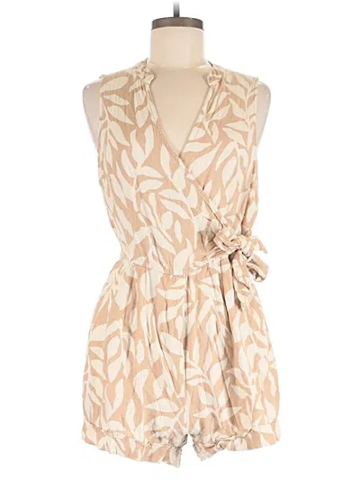 Pre-owned A New Day Romper In Tan
