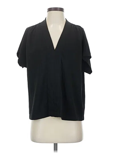 Pre-owned A New Day Short Sleeve Blouse In Black