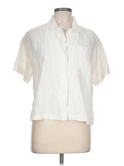 Pre-owned A New Day Short Sleeve Blouse In Ivory