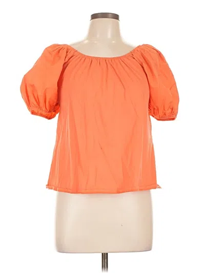 Pre-owned A New Day Short Sleeve Blouse In Orange
