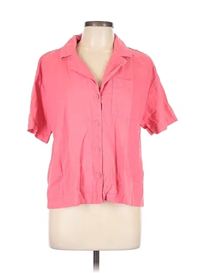 Pre-owned A New Day Short Sleeve Blouse In Pink