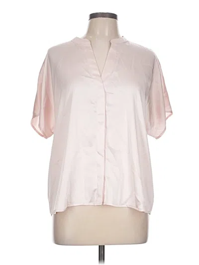 Pre-owned A New Day Short Sleeve Blouse In Pink