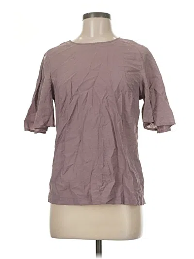 Pre-owned A New Day Short Sleeve Blouse In Purple
