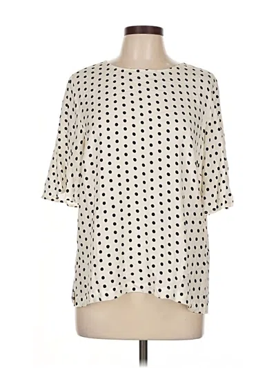 Pre-owned A New Day Short Sleeve Blouse In White