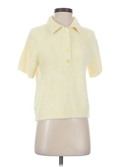 Pre-owned A New Day Short Sleeve Blouse In Yellow