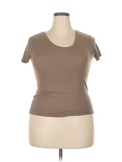 Pre-owned A New Day Short Sleeve T-shirt In Brown