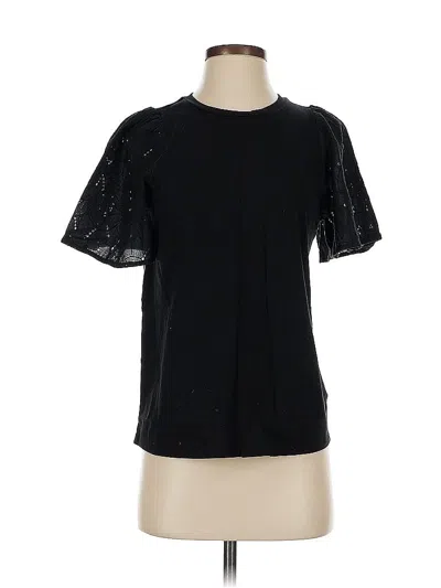 Pre-owned A New Day Short Sleeve Top Black Crew Neck Tops