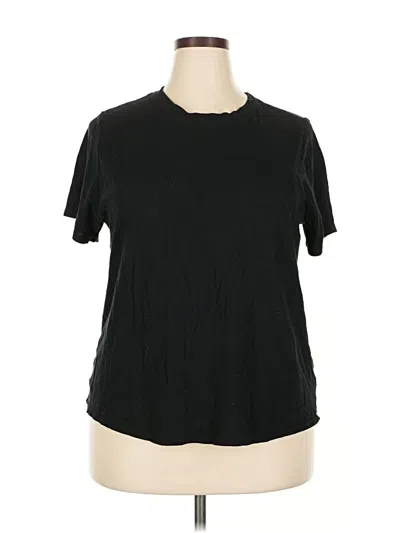 Pre-owned A New Day Short Sleeve Top Black Crew Neck Tops