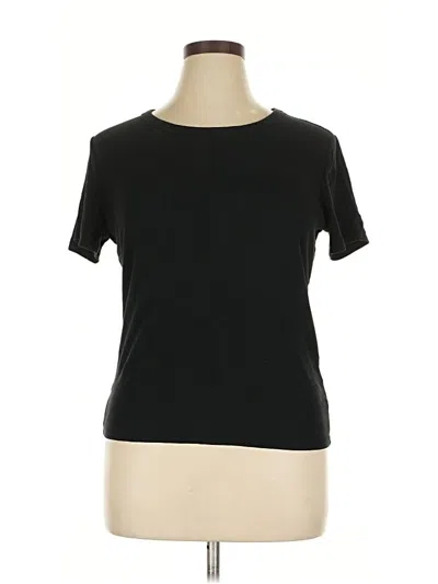 Pre-owned A New Day Short Sleeve Top Black Crew Neck Tops