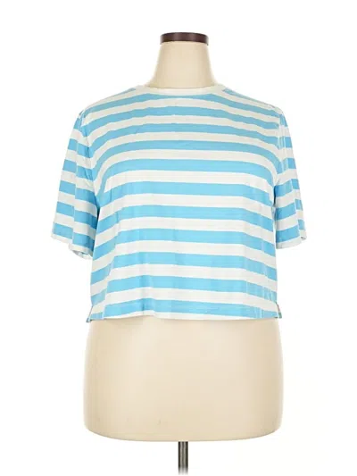 Pre-owned A New Day Short Sleeve Top Blue Boatneck Tops