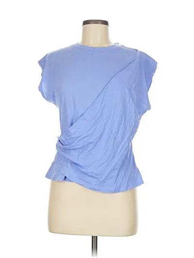 Pre-owned A New Day Short Sleeve Top Blue One Shoulder Neckline Tops
