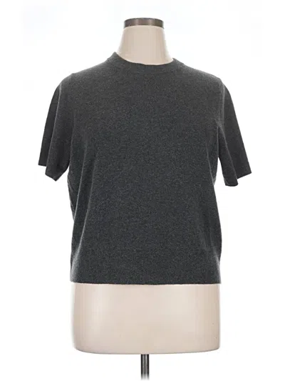 Pre-owned A New Day Short Sleeve Top Gray Crew Neck Tops