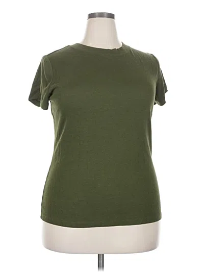 Pre-owned A New Day Short Sleeve Top Green Crew Neck Tops