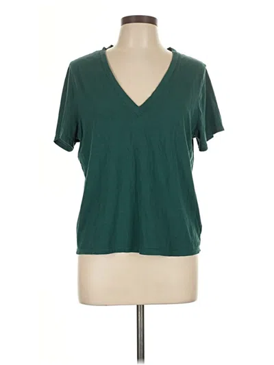 Pre-owned A New Day Short Sleeve Top Green V Neck Tops