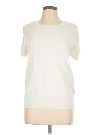 Pre-owned A New Day Short Sleeve Top Ivory Crew Neck Tops