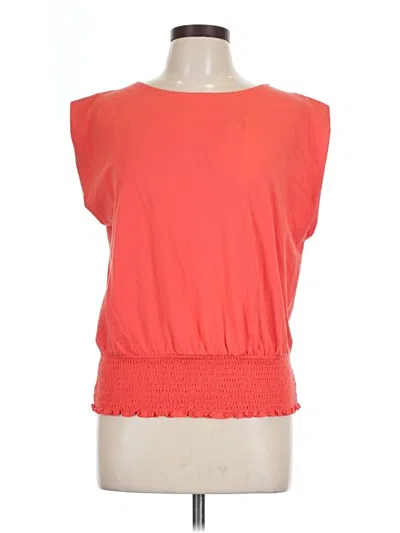 Pre-owned A New Day Short Sleeve Top Orange Boatneck Tops