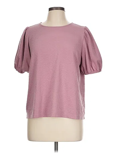 Pre-owned A New Day Short Sleeve Top Pink Crew Neck Tops