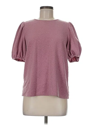 Pre-owned A New Day Short Sleeve Top Pink Crew Neck Tops