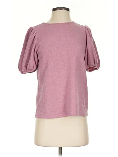 Pre-owned A New Day Short Sleeve Top Pink Crew Neck Tops