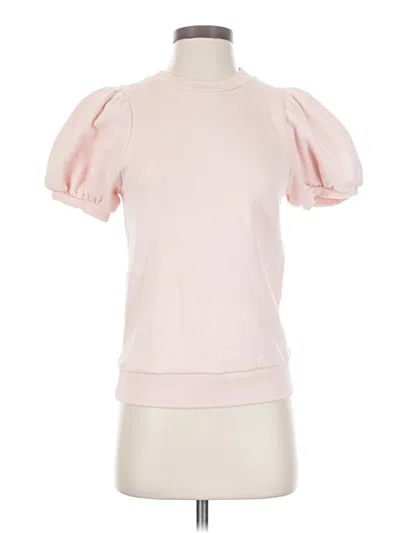 Pre-owned A New Day Short Sleeve Top Pink Mock Neckline Tops