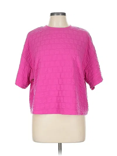 Pre-owned A New Day Short Sleeve Top Pink Square Neckline Tops