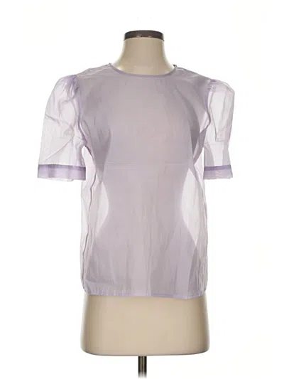 Pre-owned A New Day Short Sleeve Top Purple Mock Neckline Tops