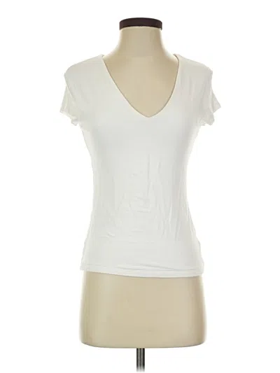 Pre-owned A New Day Short Sleeve Top White Scoop Neck Tops