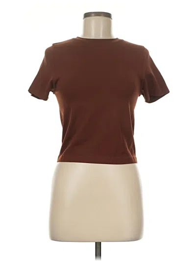 Pre-owned A New Day Short Sleeve T-shirt In Brown