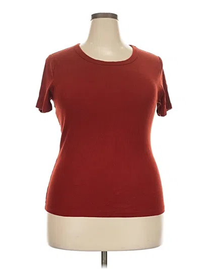 Pre-owned A New Day Short Sleeve T-shirt In Burgundy
