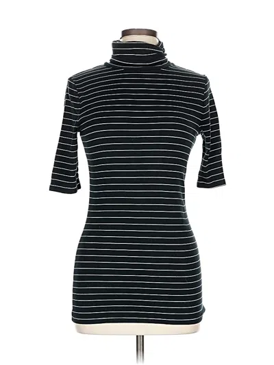 Pre-owned A New Day Short Sleeve Turtleneck In Black