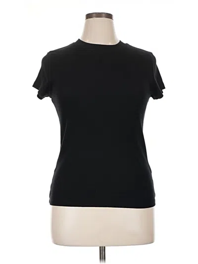 Pre-owned A New Day Short Sleeve Turtleneck In Black