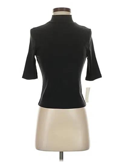A New Day Short Sleeve Turtleneck In Black