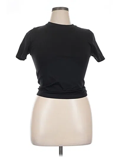 Pre-owned A New Day Short Sleeve Turtleneck In Black
